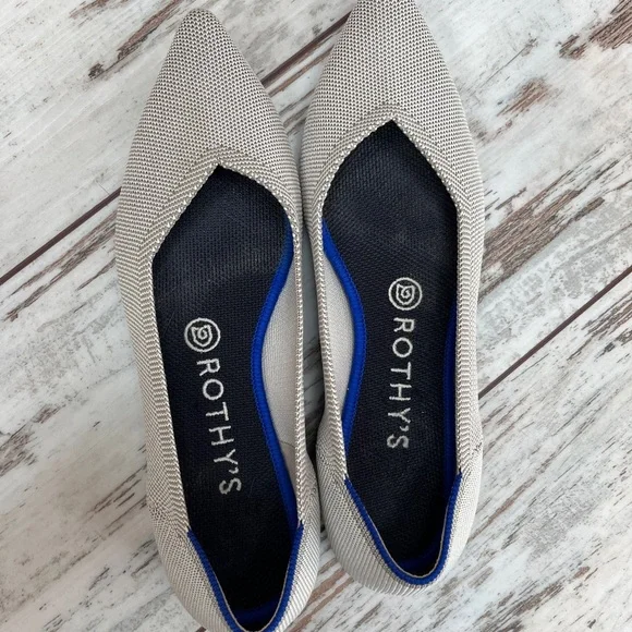 Rothy’s The Point Flax Birdseye Knit Flats - Size 8.5 - Picture 16 of 16